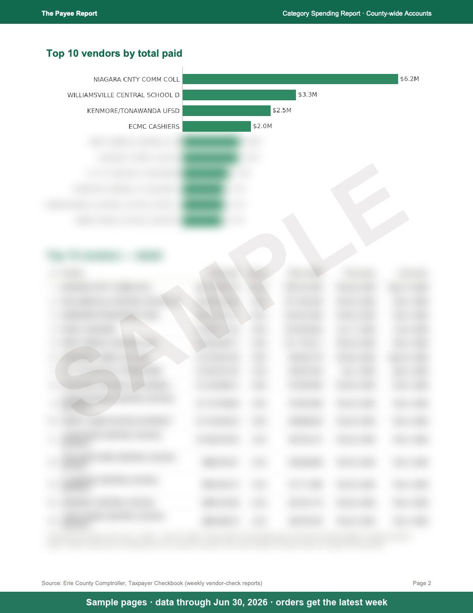 Sample page 2 of the County-wide Accounts report